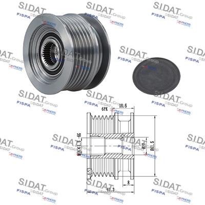 Dispositivo ruota libera alternatore SIDAT 455227