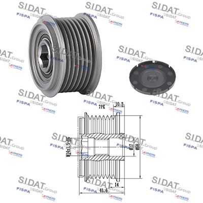 Dispositivo ruota libera alternatore SIDAT 455229
