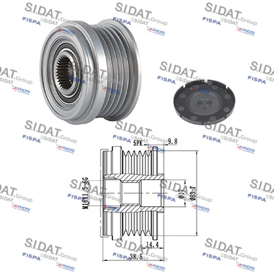 Dispositivo ruota libera alternatore SIDAT 455235