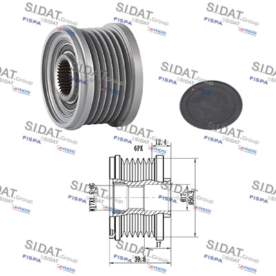 Dispositivo ruota libera alternatore SIDAT 455242
