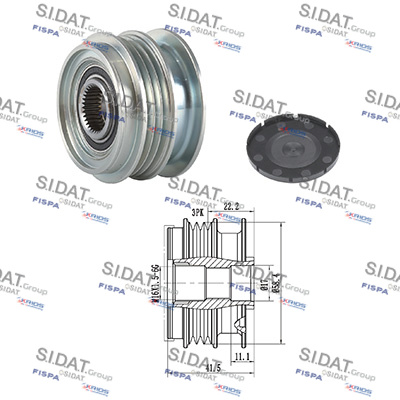 Dispositivo ruota libera alternatore SIDAT 455250