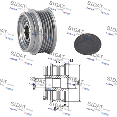 Dispositivo ruota libera alternatore SIDAT 455258