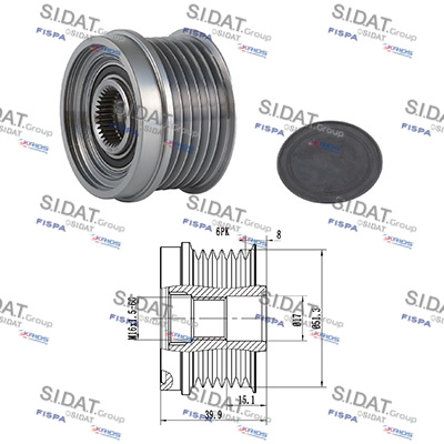 Dispositivo ruota libera alternatore SIDAT 455273