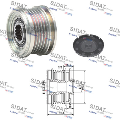 Dispositivo ruota libera alternatore SIDAT 455274