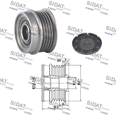 Dispositivo ruota libera alternatore SIDAT 455277