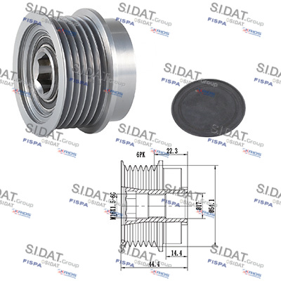 Dispositivo ruota libera alternatore SIDAT 455279