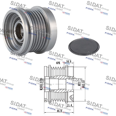 Dispositivo ruota libera alternatore SIDAT 455280