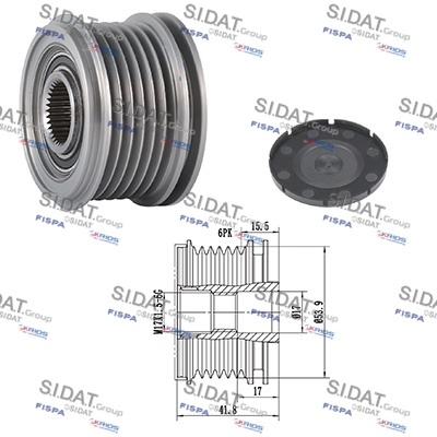Dispositivo ruota libera alternatore SIDAT 455281