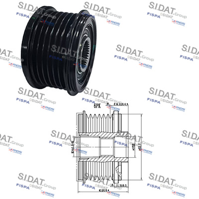 Dispositivo ruota libera alternatore SIDAT 455285