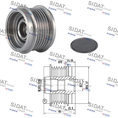 Dispositivo ruota libera alternatore SIDAT 455296