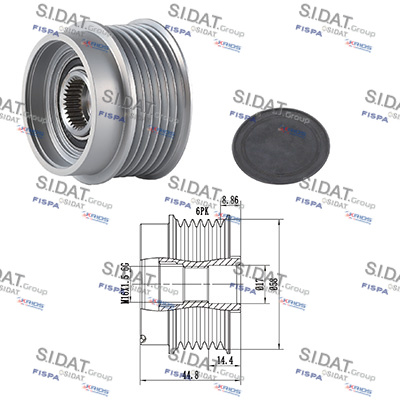 Dispositivo ruota libera alternatore SIDAT 455301