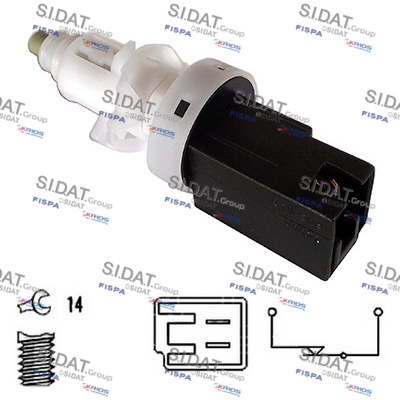 Interruttore luce freno SIDAT 5.140033A2