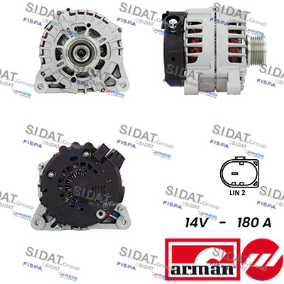 Alternatore SIDAT A12VA0248AS