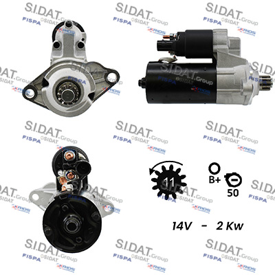 Motorino d'avviamento SIDAT S12BH0177