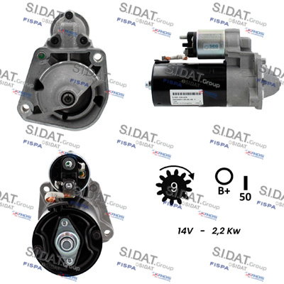 Motorino d'avviamento SIDAT S12BH0198