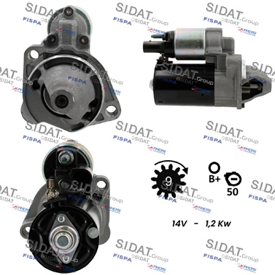 Motorino d'avviamento SIDAT S12BH0248