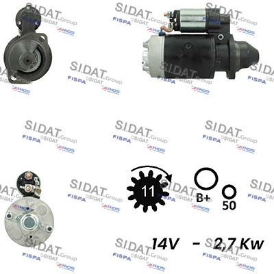 Motorino d'avviamento SIDAT S12BH0287A2