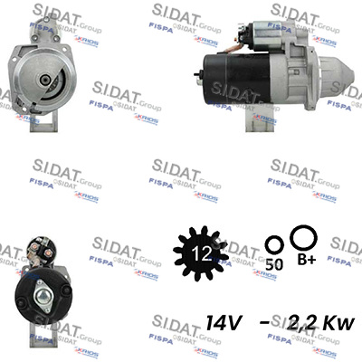 Motorino d'avviamento SIDAT S12BH0343A2