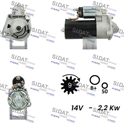 Motorino d'avviamento SIDAT S12BH0392A2