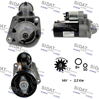 Motorino d'avviamento SIDAT S12BH0392