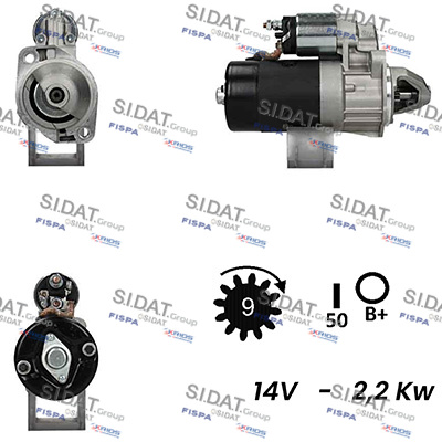 Motorino d'avviamento SIDAT S12BH0424A2