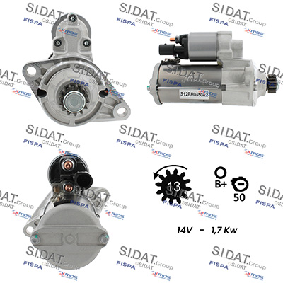 Motorino d'avviamento SIDAT S12BH0450A2
