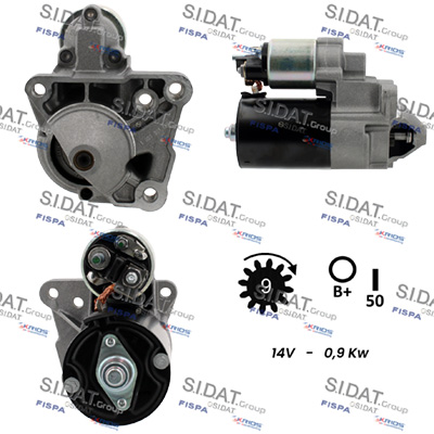 Motorino d'avviamento SIDAT S12BH0475