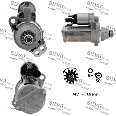 Motorino d'avviamento SIDAT S12BH0602