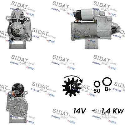 Motorino d'avviamento SIDAT S12BH0610A2