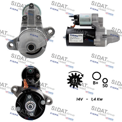 Motorino d'avviamento SIDAT S12BH0648