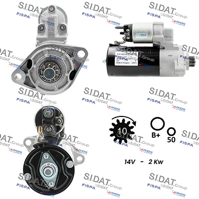 Motorino d'avviamento SIDAT S12BH0658