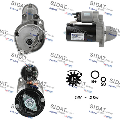 Motorino d'avviamento SIDAT S12BH0680