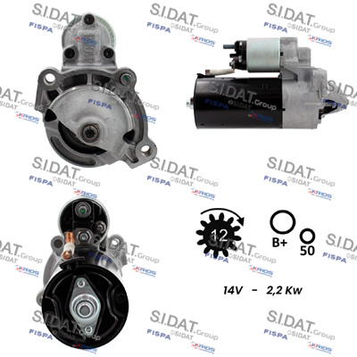 Motorino d'avviamento SIDAT S12BH0743