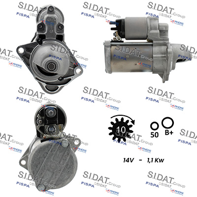 Motorino d'avviamento SIDAT S12BH0755
