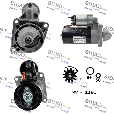 Motorino d'avviamento SIDAT S12BH0789