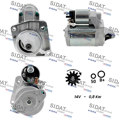 Motorino d'avviamento SIDAT S12BH0790A2