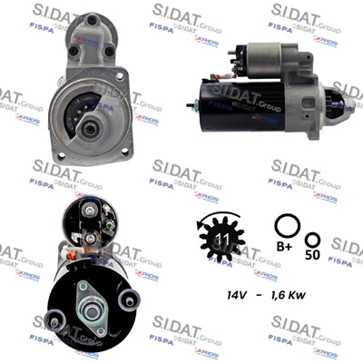 Motorino d'avviamento SIDAT S12BH0791