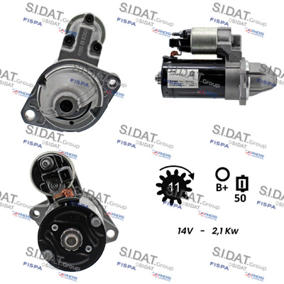 Motorino d'avviamento SIDAT S12BH0844