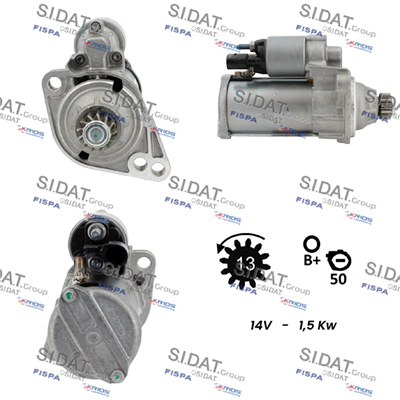 Motorino d'avviamento SIDAT S12BH0861