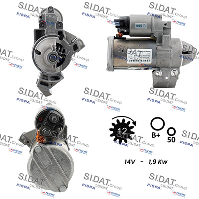 Motorino d'avviamento SIDAT S12BH0904