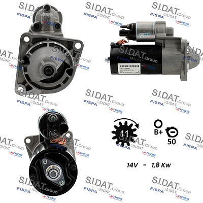 Motorino d'avviamento SIDAT S12BH0910