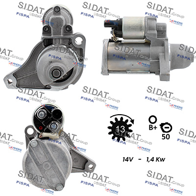 Motorino d'avviamento SIDAT S12BH0916