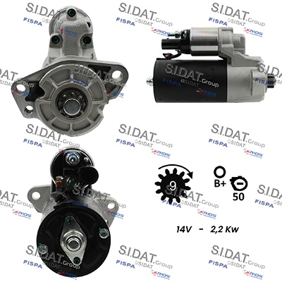 Motorino d'avviamento SIDAT S12BH0931A2