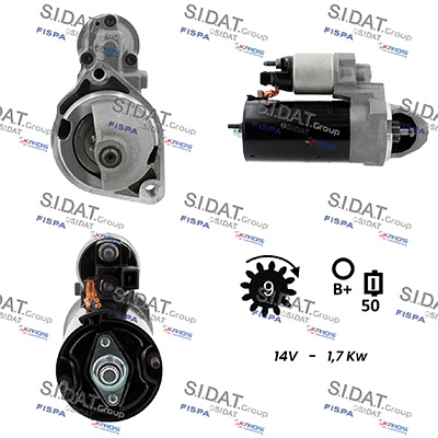 Motorino d'avviamento SIDAT S12BH0933