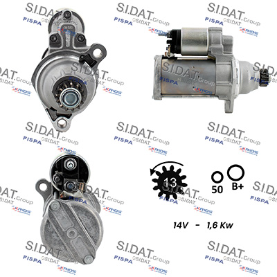 Motorino d'avviamento SIDAT S12BH0938