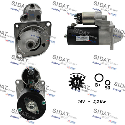 Motorino d'avviamento SIDAT S12BH0956A2