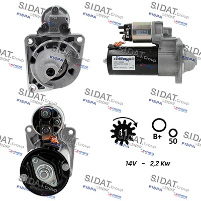 Motorino d'avviamento SIDAT S12BH0956