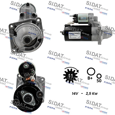 Motorino d'avviamento SIDAT S12BH0959