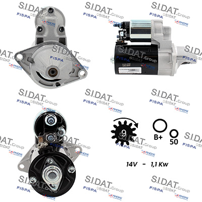 Motorino d'avviamento SIDAT S12BH0968A2