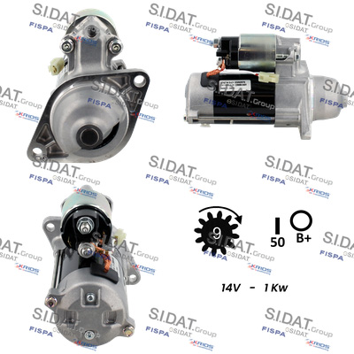 Motorino d'avviamento SIDAT S12DE0122